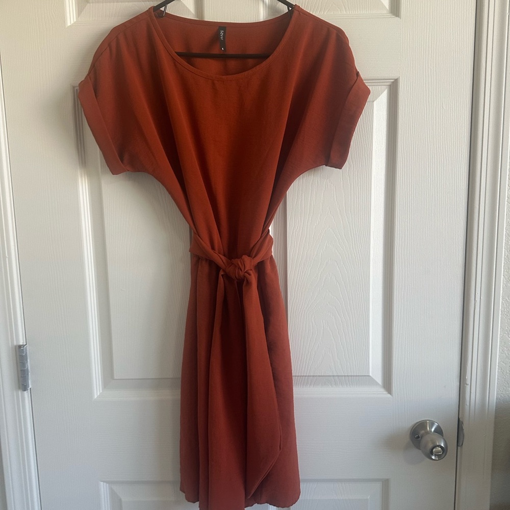Elegant Rust Dress Savvi